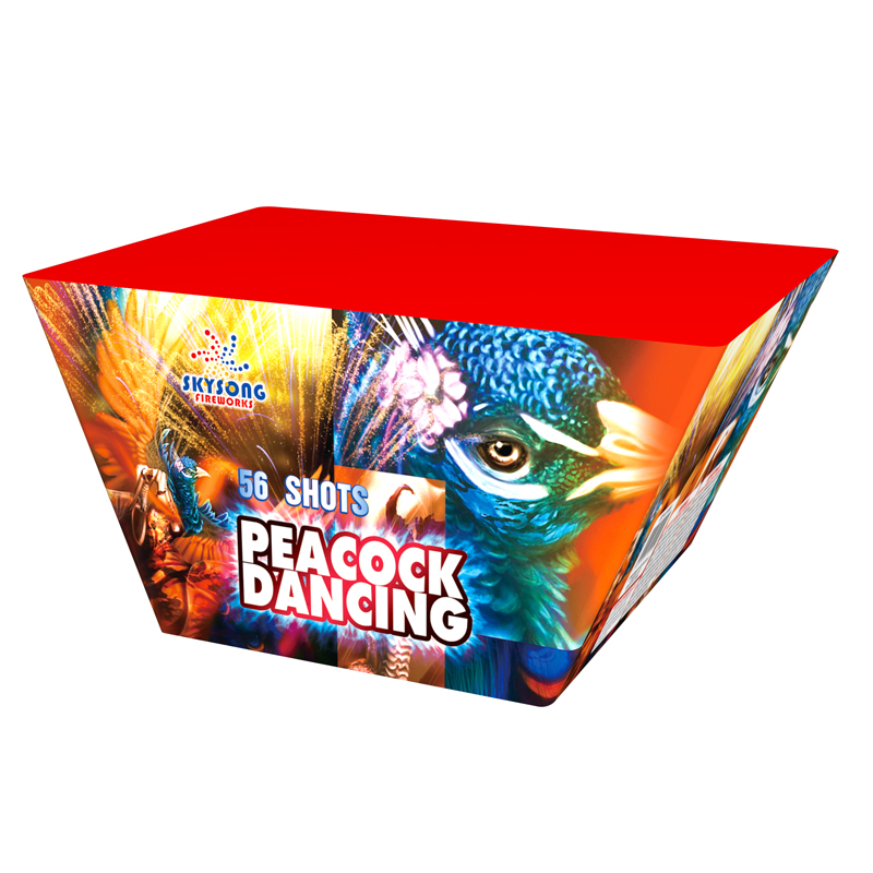 Peacock Dancing 56Shots Fan Cake