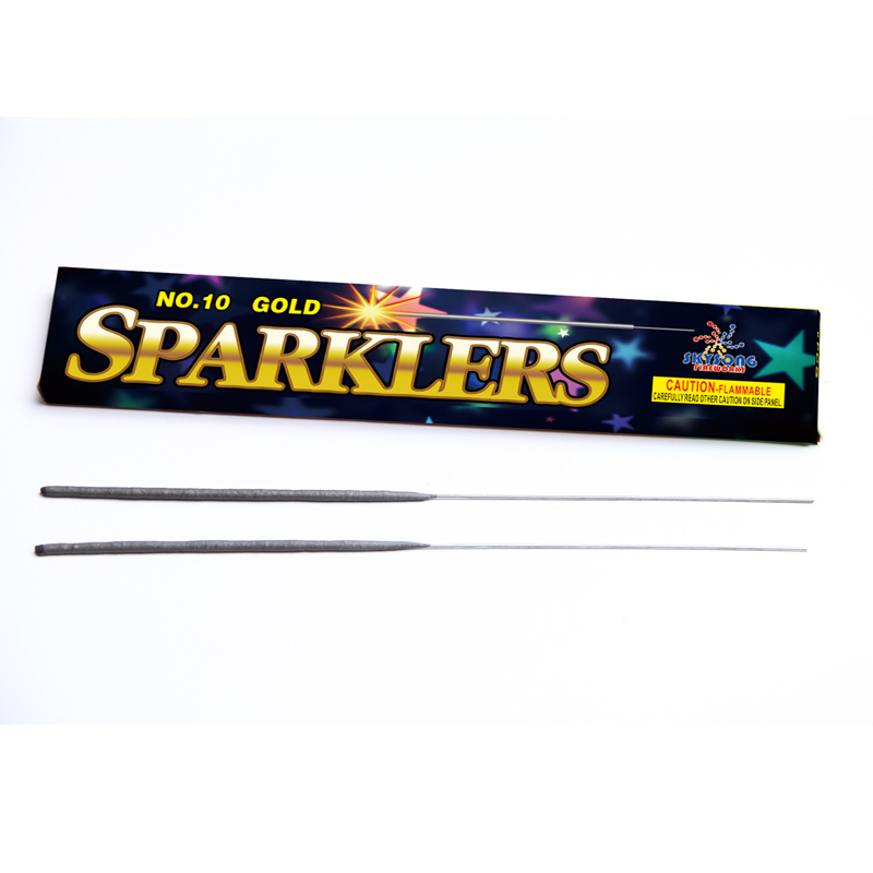 10" Gold Sparklers 6pcs Pack 10" Gold Sparklers 6pcs Pack