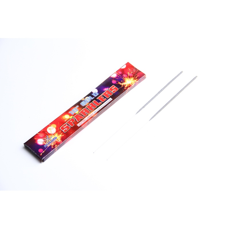 10" Gold Sparklers 8pcs Pack