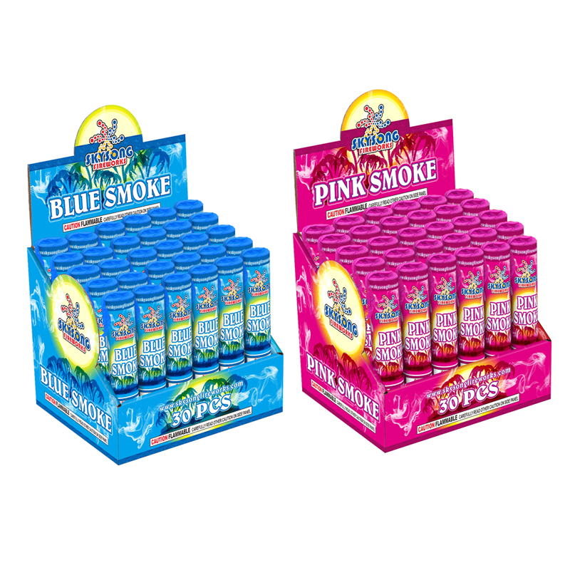 Pink & Blue Smoke Fountain