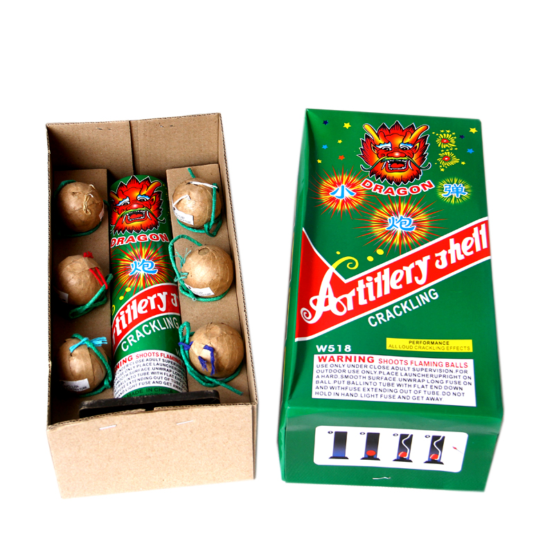Crackling artillery shells 1-3/4" Crackling artillery shells 1-3/4"