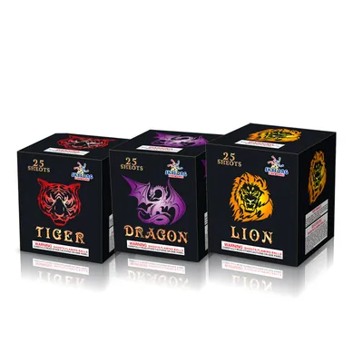 Dragon/Tiger/Lion Assorted 25Shots
