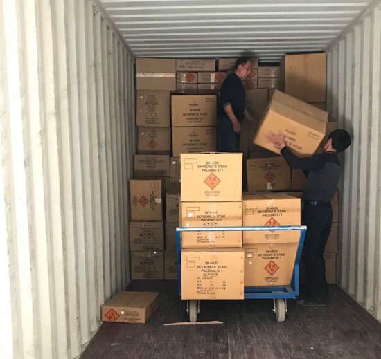 Fireworks container